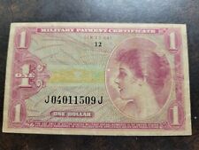 Us Military Payment Certificate 1 Dollar Series 641