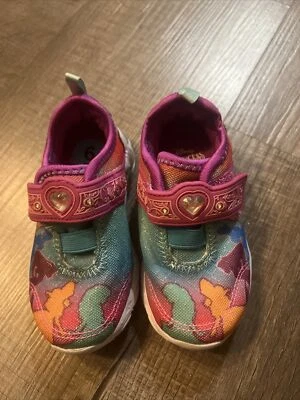 Stride Rite Disney Princess Pink Purple Unite Sneaker Kids Girls 6.5 Light Up - Image 1 of 4