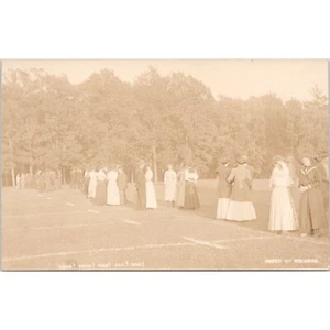 Early 1900s RPPC REAL PHOTO Postcard - Cheerleaders DEAN ACADEMY Massachusetts - Picture 1 of 2