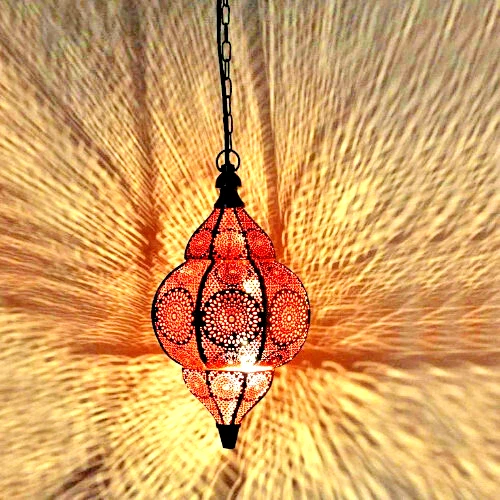 Vintage Design Moroccan Turkish Lamp, Handmade Ceiling Fix Hanging Lighting Lamp - Image 1 of 4
