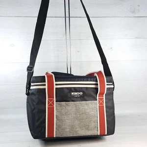 Igloo 12 Can Heritage Lunch Companion Cooler Bag 11 x 8" Black w Handle & Strap - Picture 1 of 10