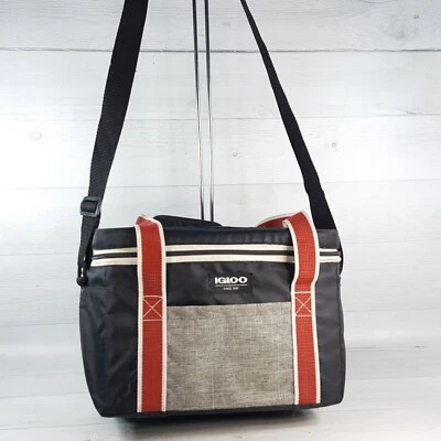 Igloo 12 Can Heritage Lunch Companion Cooler Bag 11 x 8" Black w Handle & Strap - Image 1 of 4