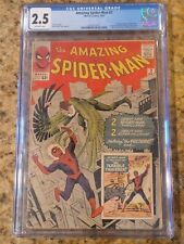 1963 Marvel Comics Amazing Spider-Man 2 CGC 2.5. 1st Appearance of the Vulture