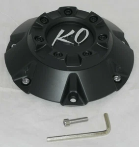 KO WHEELS ANACONDA 840 FLAT BLACK WHEEL RIM CENTER CAP 773 S1104-06 773 S1104-04 - Picture 1 of 4
