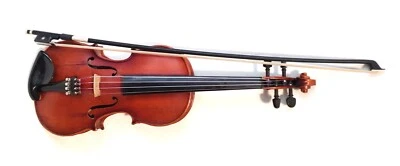 Lewis & Son 3/4 小提琴 德国,华丽的火焰老虎条纹背面,高级色调 — 第 1/4 张图片