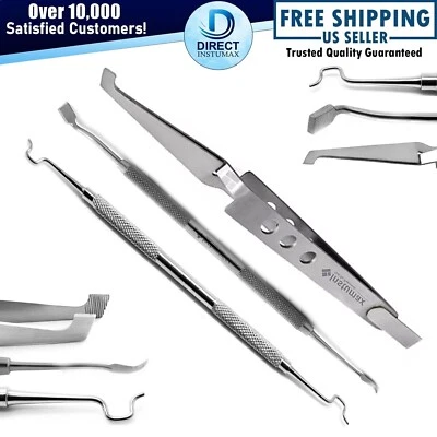 3 piezas aparatos ortodoncia colocación banda molar asiento, ligadura giratoria y pinza Foto 1 de 4