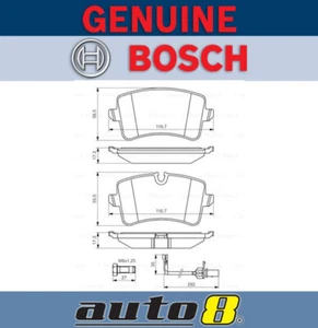 Bosch Rear Brake Pads for Audi A8 Quattro 4H, D4 4.2L Diesel CDRA 2009 - 2012 - Picture 1 of 1