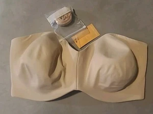 DELIMIRA Reggiseno Donna Senza Spalline Senza Silicone Senza Ferretto Minimizzatore Fascia 36F - Foto 1 di 4