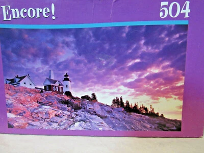 Puzzle Jigsaw Puzzle 500-749 Piece The Lighthouse Encore 504 Mega Brand - Image 1 of 4