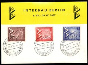 Postal Alemania Berlín, 1957. Berlín. Evento Interbau Berlín 1957 - Imagen 1 de 2
