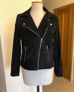 LIVELO designed in Sweden leather biker type BLACK size EU40/medium - Picture 1 of 22