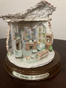 Die Bibliothek von Leonardo Miniatur Vintage 6 Zoll groß - Bild 1 von 1