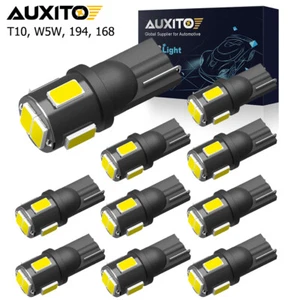 AUXITO T10 LED License Plate Light Bulbs 6000K Super Bright White 168 2825 194 - Picture 1 of 64