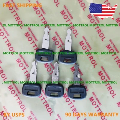 5 pcs 459A KEYS IGNITION KEY FOR KUBOTA Style M Series RC411-53933 RC461-53930 - Image 1 of 4
