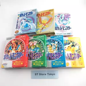 Pokemon Rojo Verde Azul Amarillo Oro Plata Cristal Caja GameBoy Probado Batería Nueva - Imagen 1 de 24