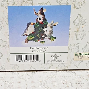 Charming Tails Fitz Floyd Everybody Sing Mouse Vogel - Bild 1 von 8