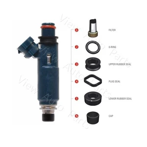 Kit de 8 sellos de reparación de inyector de combustible para Toyota 4Runner/Land Cruiser/Sequoia 2970031 - Imagen 1 de 7