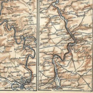 Vallée de la Meuse - Mézière Givet Namur - Géographie - Carte ancienne 1895 - Picture 1 of 2