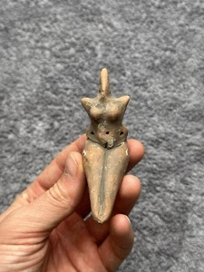 Terrakotta Figur mit Ornament Trypillian Kultur zwischen 5500 und 2750 v. Chr. - Bild 1 von 9