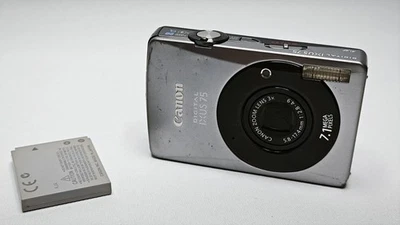 Canon Digital IXUS 75 Digitalkamera Kompaktkamera Dunkelgrau - Bild 1 von 4