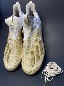 Adidas Herren Adizero X Anniversary Fußballschuhe 100 Größe 12,5 weiß gold - Bild 1 von 15
