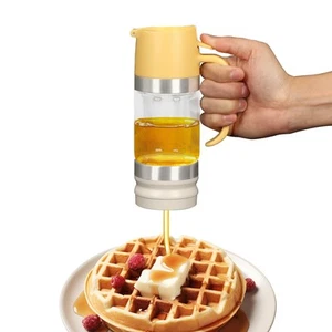 Glass Honey Dispenser No Drip - 10.65 OZ Honey Jar with Handle, Clear Honey P... - Picture 1 of 9