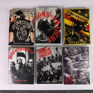 Sons Of Anarchy Six Season Set Lot DVDs Outlaw Motorcycle Club Series Gift Idea - Picture 1 of 21
