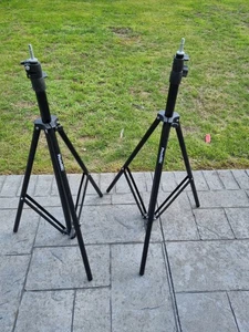 2 Used PhotoSel Tripods Sound Video Studio Light Stands Photography Music T2 - Picture 1 of 10