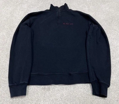 Greg Norman Men's Black Long Sleeve 1/4 Zip Pullover Sweatshirt Sm Zip Pockets - Image 1 of 4