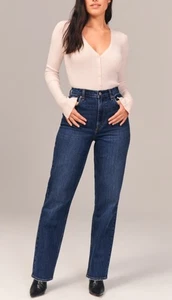abercrombie & Fitch Vintage Curve Love Ultra High Rise 90s Straight Jeans 30/10L - Bild 1 von 11