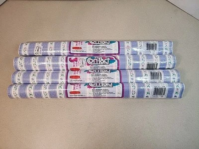Lot Of 4 Rubbermaid Vintage Contact Paper Self Adhesive 1991 Villa Flora Flowers - Image 1 of 4