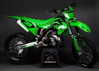Kawasaki KX450F KX250F KX450 KX250 F Gráficos calcomanías pegatinas Foto 1 de 4