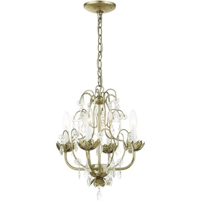 Livex Lighting 8193-28 Acanthus Chandelier Winter Gold - Image 1 of 4