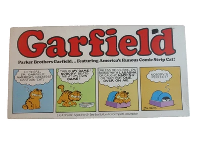 Vtg 1978 GARFIELD Board Game by Parker Brothers Comic Strip Cat ~ Complete (3) - Image 1 of 4
