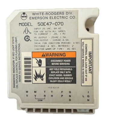 White Rodgers 50E47-070 Hot Surface Ignition Control Board (NOS) - Image 1 of 4
