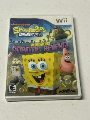 Spongebob Squarepants Plankton's Robotic Revenge Nintendo Wii FACTORY NEW SEALED - Image 1 of 3