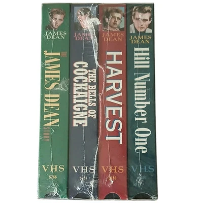 James Dean Rarities 1996 VHS 4 Tape Set New  - Image 1 of 4