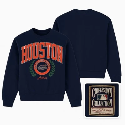 Houston Astros Cooperstown Collection Mitchell & Ness Women’s Sweatshirt Small - Image 1 of 4