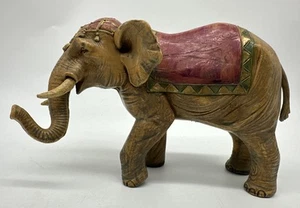 Statuina elefante vintage Fontanini 1992 con copricapo e coperta 6,5”x4” ottime condizioni - Foto 1 di 24