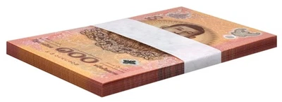 Thailand 100 Baht, 2024, P-143, UNC Commemorative, Polymer, X 100 PCS - Image 1 of 2