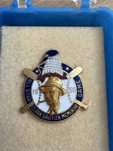 1956 Washington Senators MLB All-Star Game Press Pin • Balfour Screw Back NICE!! - Bild 1 von 6