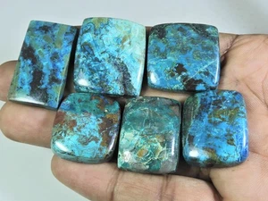 281Cts. Lote de 06 piezas de piedras preciosas sueltas cabujón con forma de octágono shattuckite natural - Imagen 1 de 5