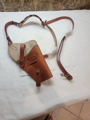 Funda de hombro de cuero para revólver tanque/piloto RIA Colt .45 EXCELENTE ESTADO  Foto 1 de 4