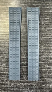 Genuine PATEK PHILIPPE Blue/Grey Aquanaut Uncut Rubber Strap 5269  19 x 16mm - Picture 1 of 5