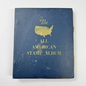 The All American Stamp Album Minkus 1957 1st Printing MANY Stamps w/VIDEO - Picture 1 of 20