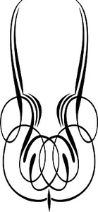 Graphic Center Scroll Pinstriping Decal #14 Large 18 X 7.50 - Bild 1 von 1