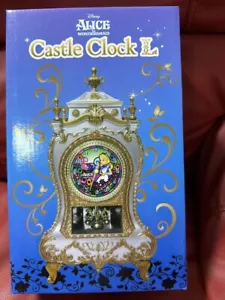 Alice In Wonderland Disney Castle Clock L Princess Silver - Picture 1 of 4