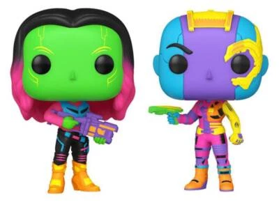 Guardianes de la Galaxia Vol. 2 Gamora & Nebula Black Light ¡Pop exclusivo! Foto 1 de 2