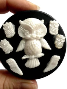 OWL MOTHER & OWLETS SILICONE MOULD Hand Made Soap Candle, Flexible, High Quality - Picture 1 of 1