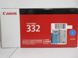 Genuine Canon 332 Color Laser Printer Toner Cartridge CYAN LBP7780C SEALED - Picture 1 of 6